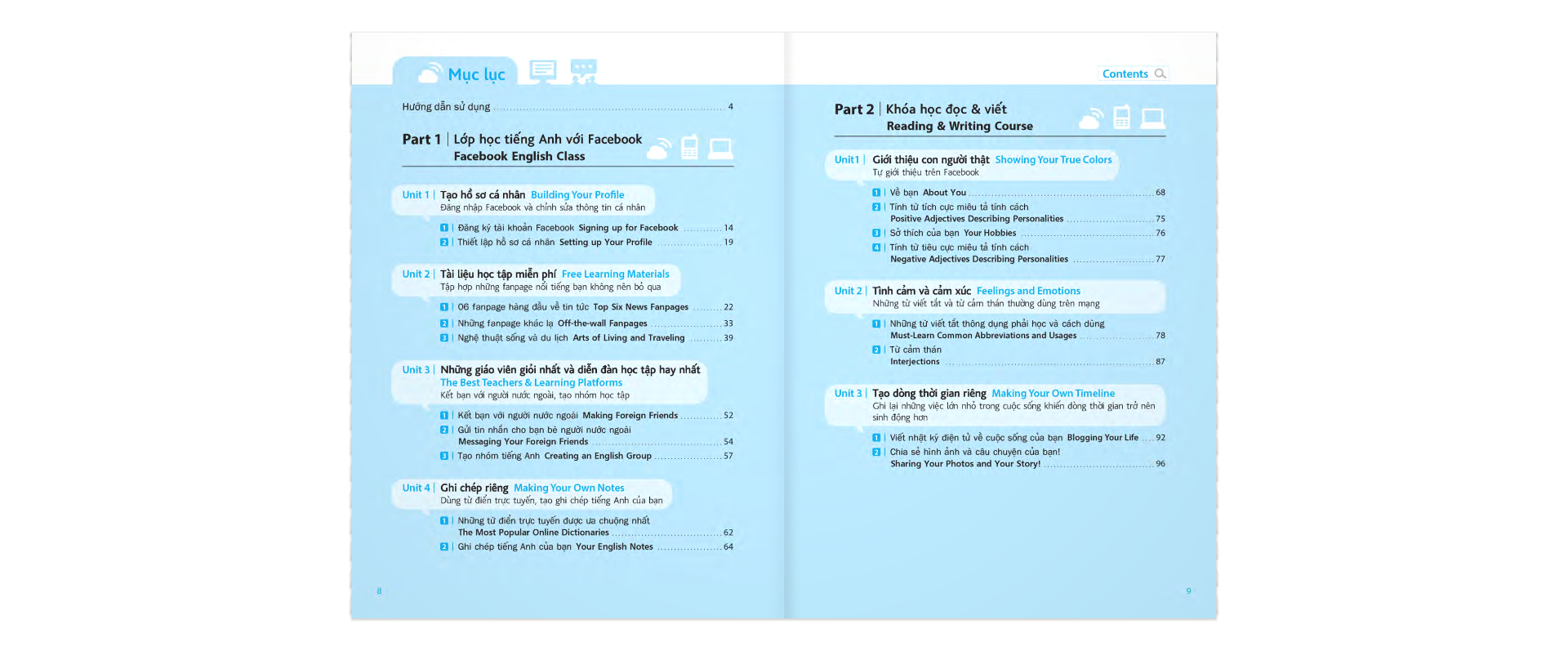 học tiếng anh với facebook (cd)
