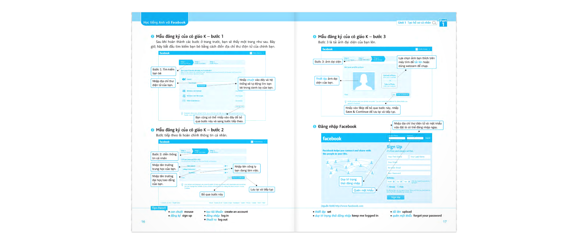 học tiếng anh với facebook (cd)
