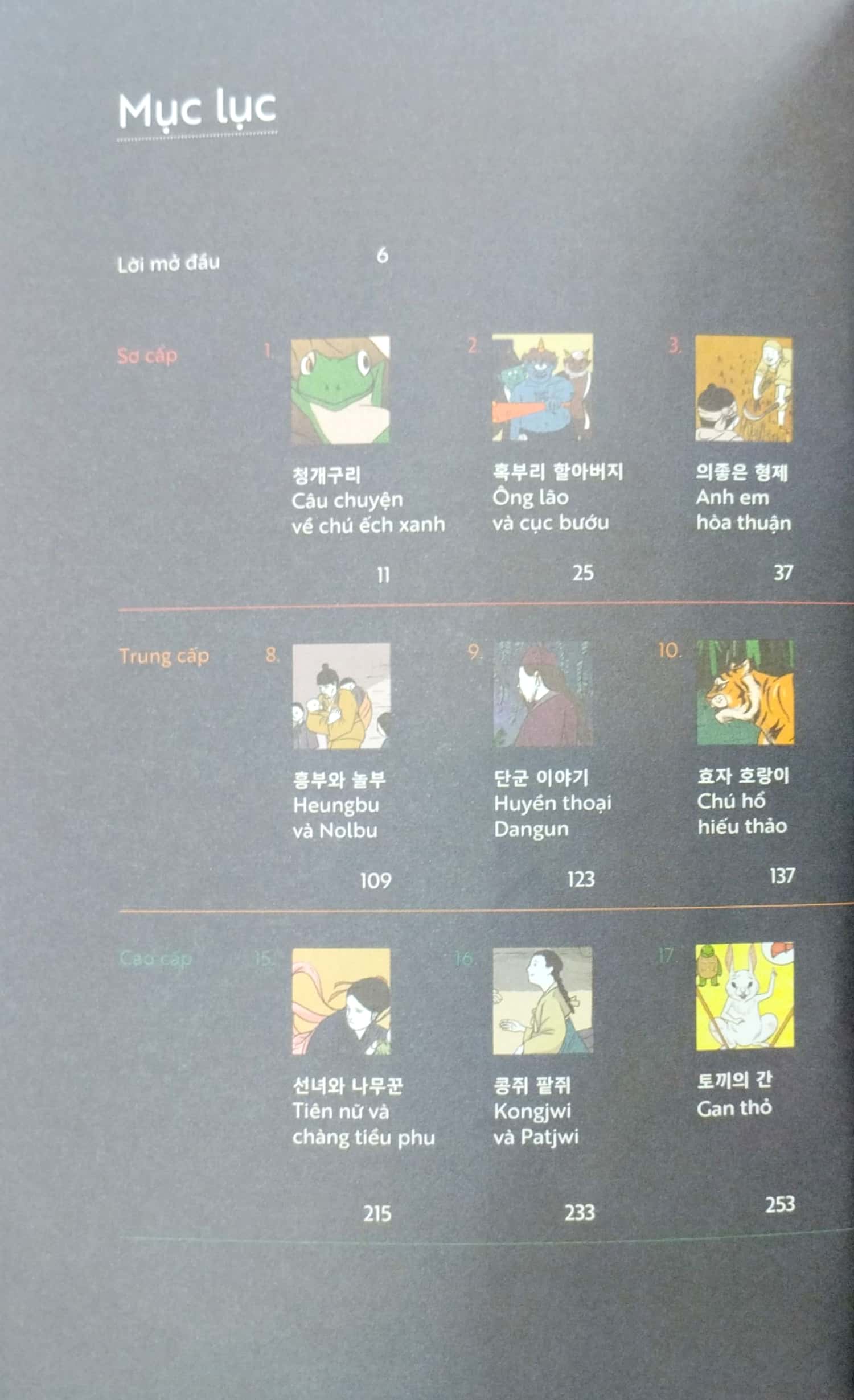 học tiếng hàn qua truyện cổ tích