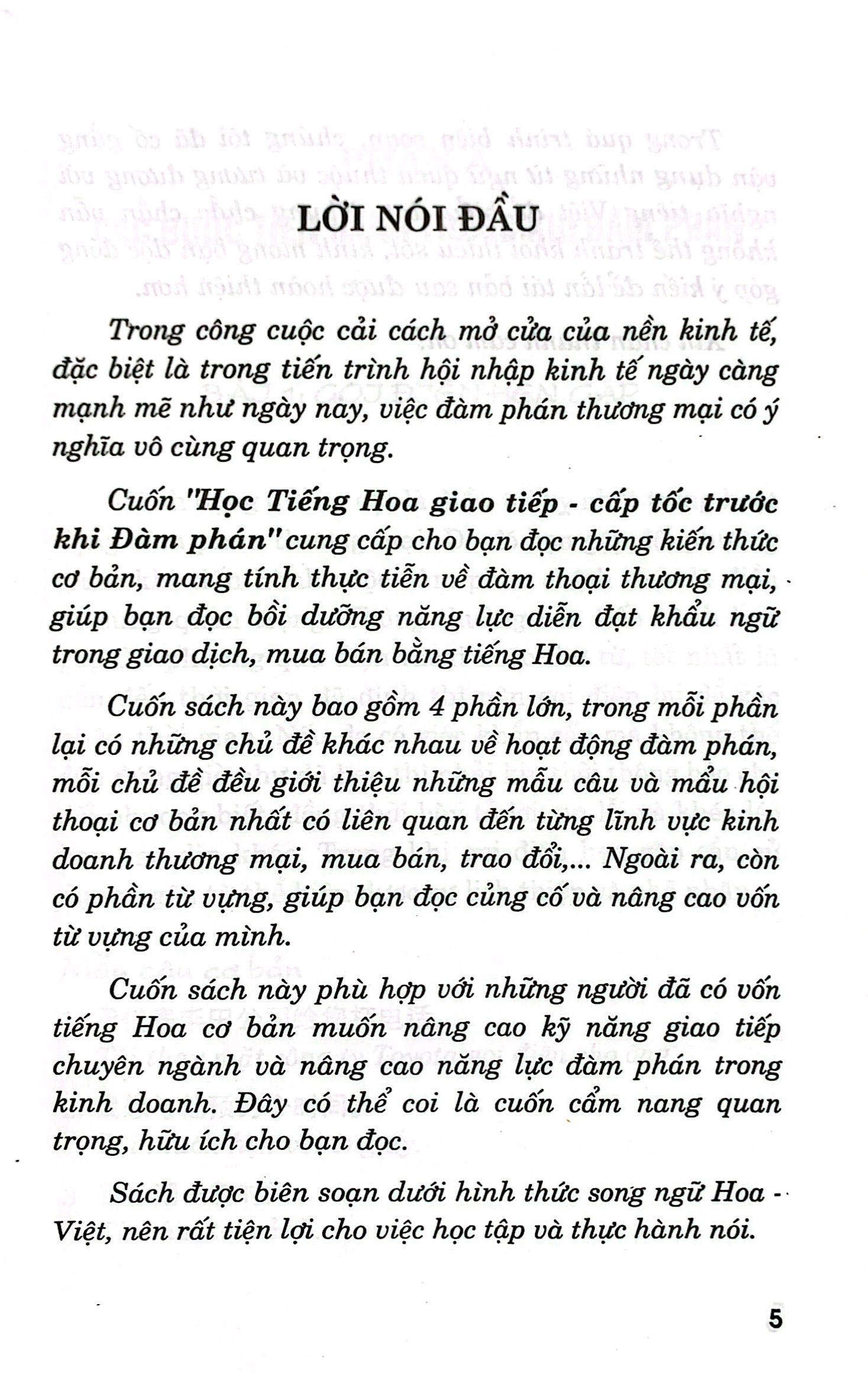 học tiếng hoa giao tiếp cấp tốc trước khi đàm phán