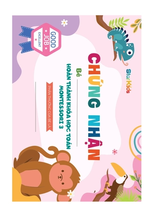 học toán montessori - tập 3