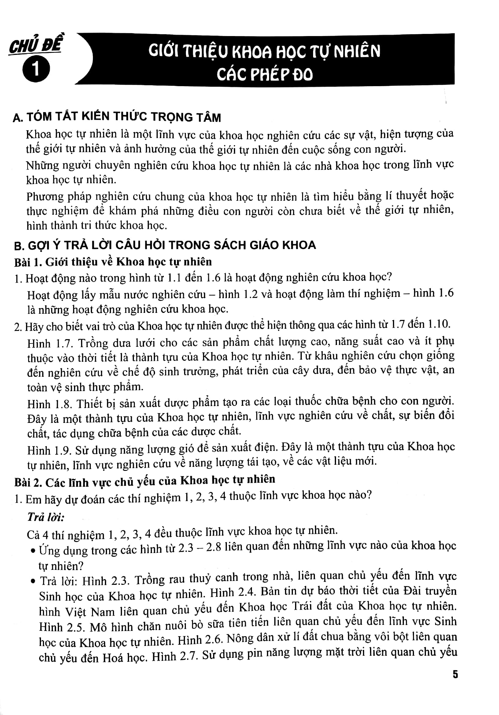 học tốt môn khoa học tự nhiên 6