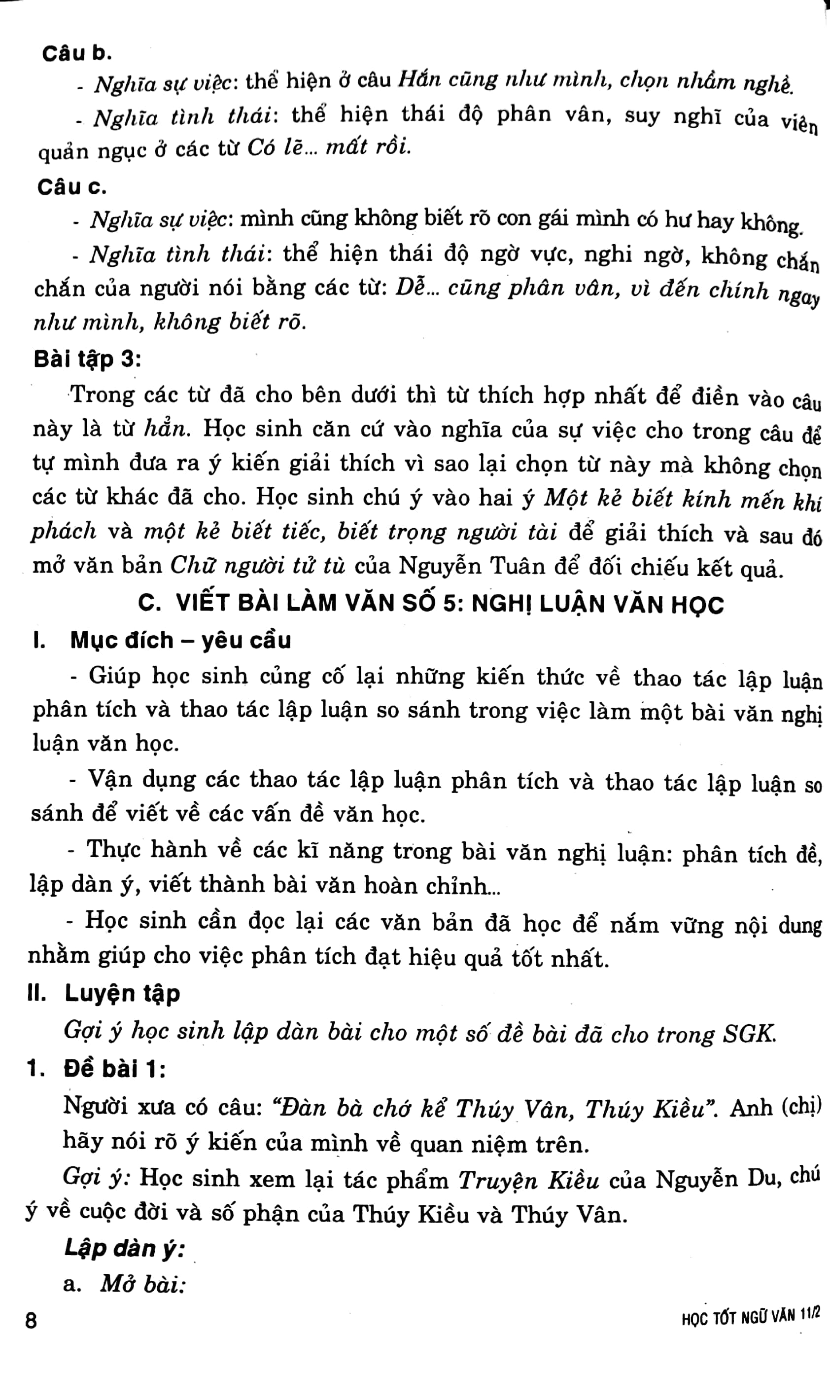 học tốt ngữ văn 11 cơ bản - tập 2