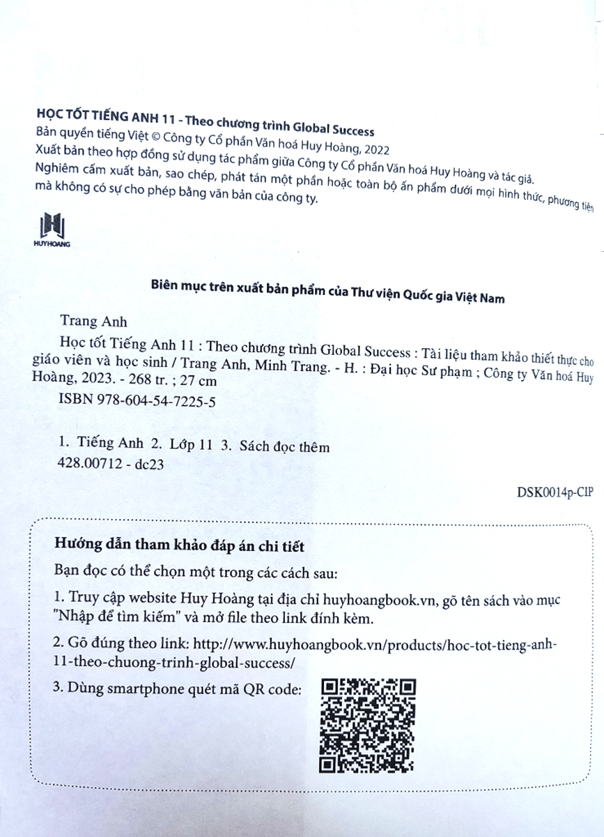 học tốt tiếng anh 11 (theo chương trình global success)