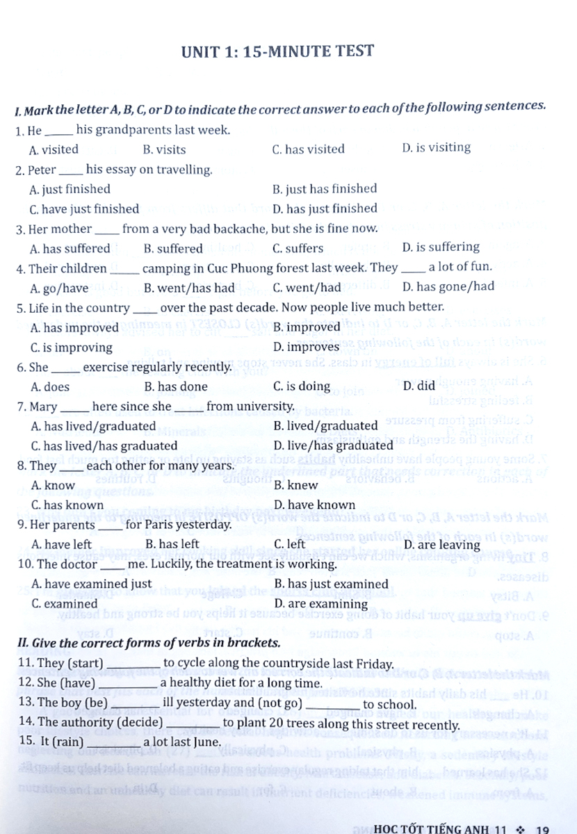 học tốt tiếng anh 11 (theo chương trình global success)