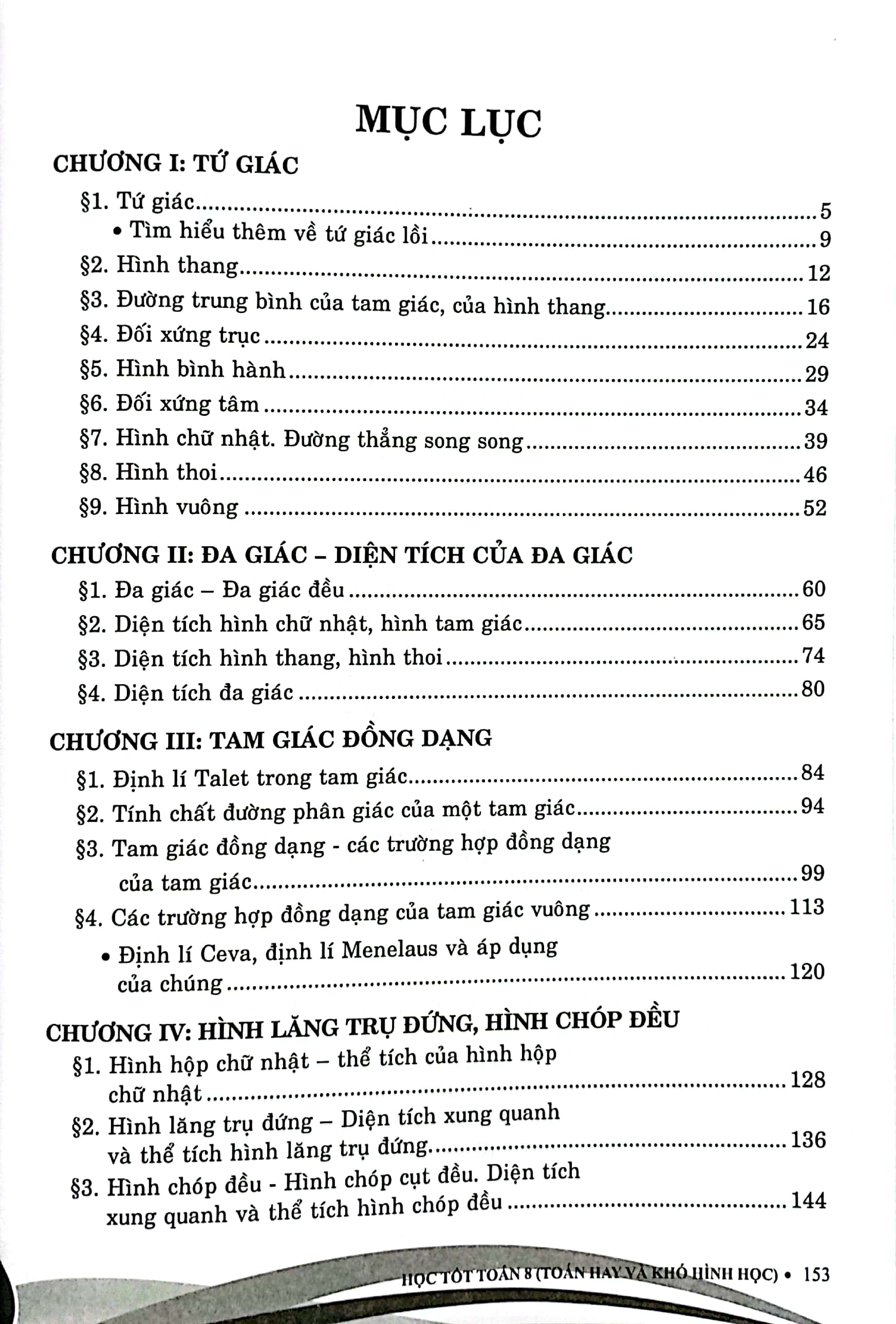 học tốt toán 8 - toán hay và khó hình học (theo chương trình giáo dục phổ thông mới - dùng chung cho các bộ sgk hiện hành)