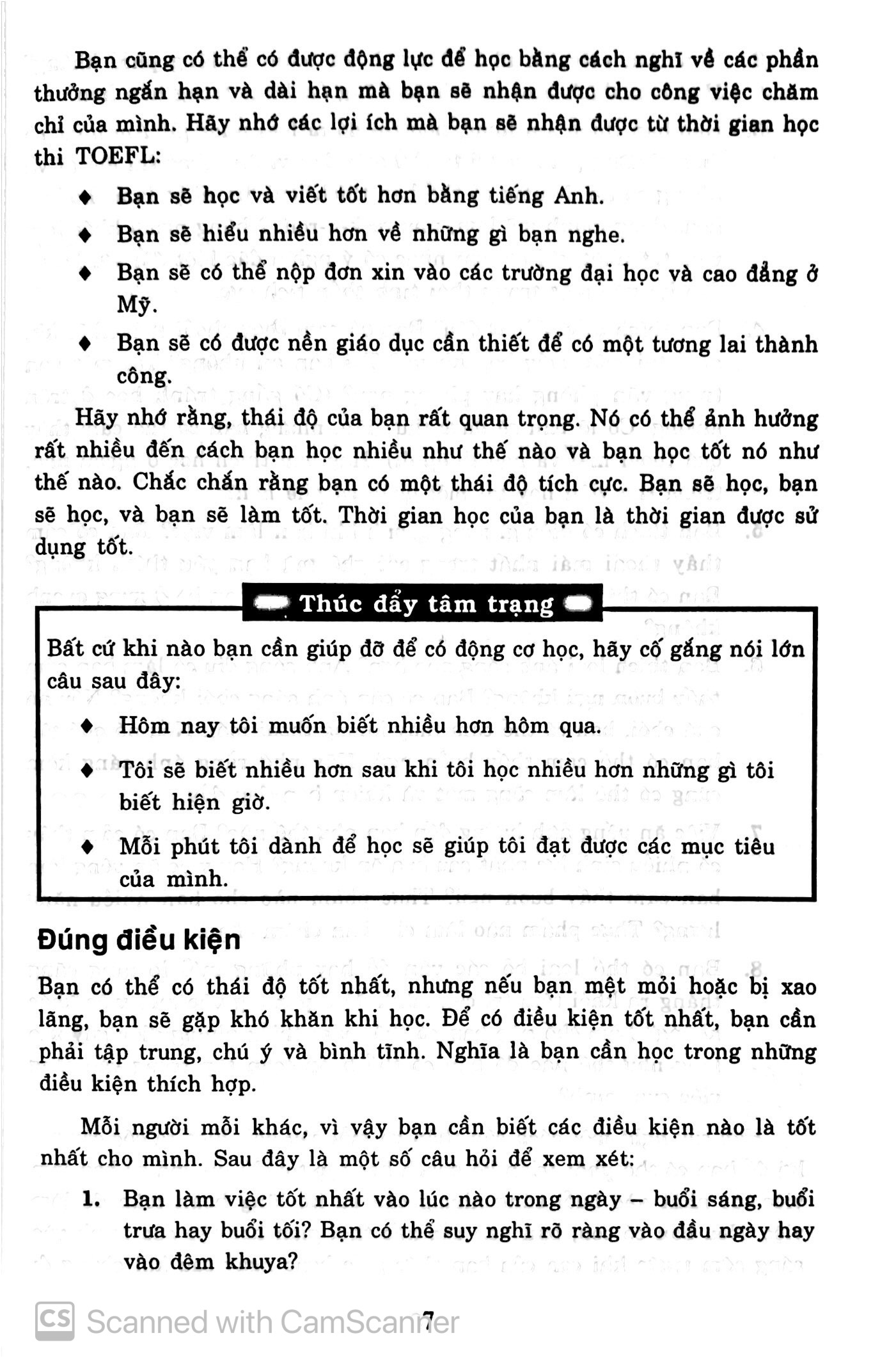học và thi tốt toefl trong 6 bước