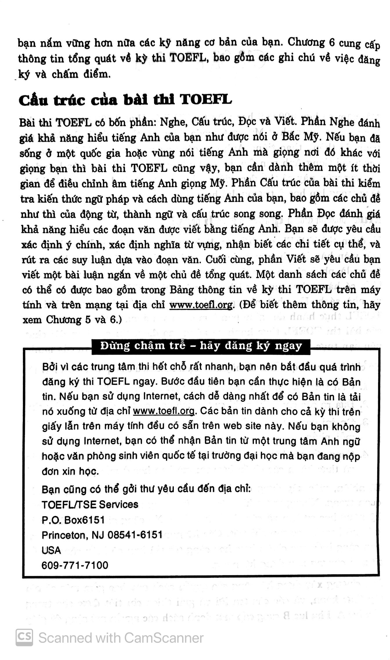 học và thi tốt toefl trong 6 bước