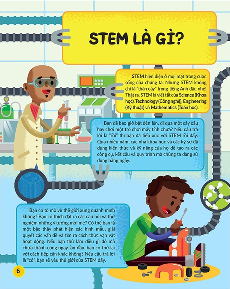 học và thực hành stem đơn giản - kỹ thuật - 60 bài thực hành bổ ích