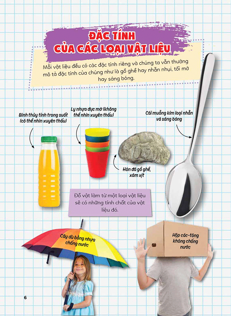 học vui, hiểu rộng, biết nhiều - khám phá vật liệu quanh ta