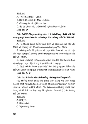 hỏi - đáp môn tư tưởng hồ chí minh