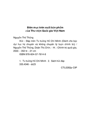 hỏi - đáp môn tư tưởng hồ chí minh