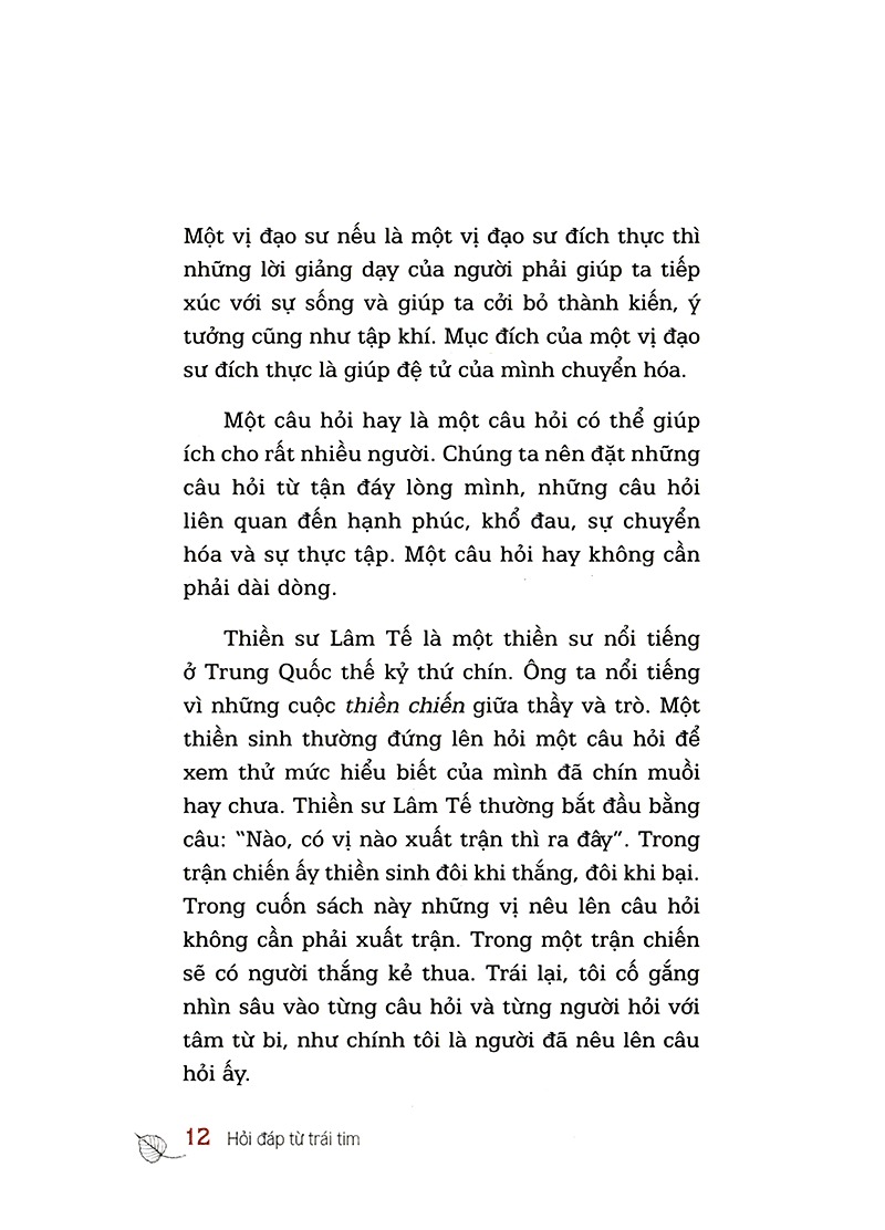 hỏi đáp từ trái tim (tái bản 2024)