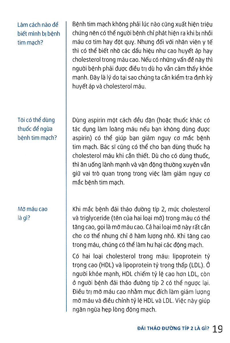 hỏi đáp về đái tháo đường típ 2