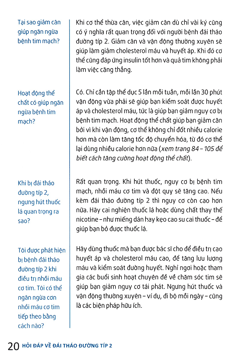 hỏi đáp về đái tháo đường típ 2