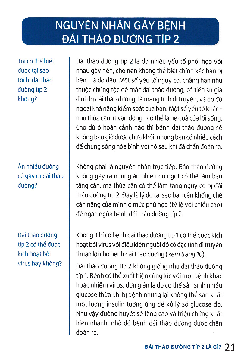 hỏi đáp về đái tháo đường típ 2
