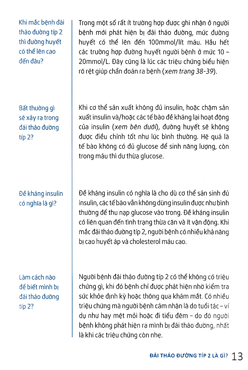 hỏi đáp về đái tháo đường típ 2