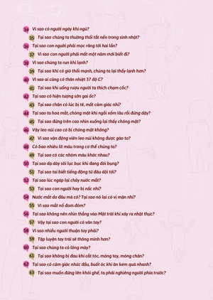 hỏi đáp về thế giới - cơ thể con người thật kì diệu