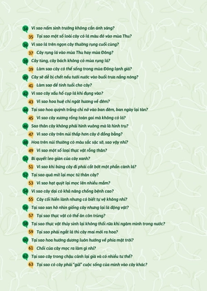 hỏi đáp về thế giới - thực vật muôn màu