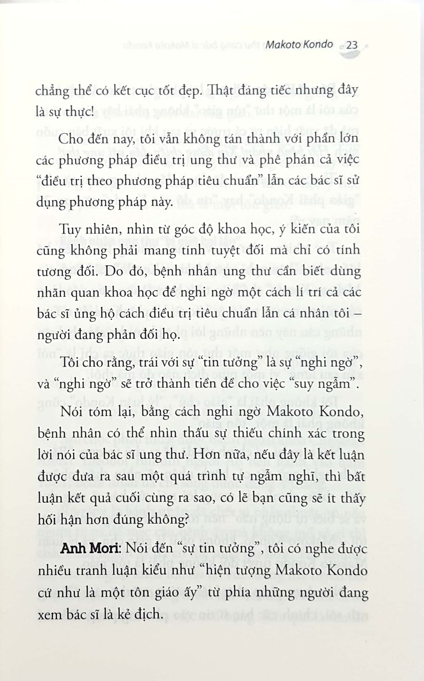 hỏi đáp về ung thư cùng bác sỹ makoto kondo