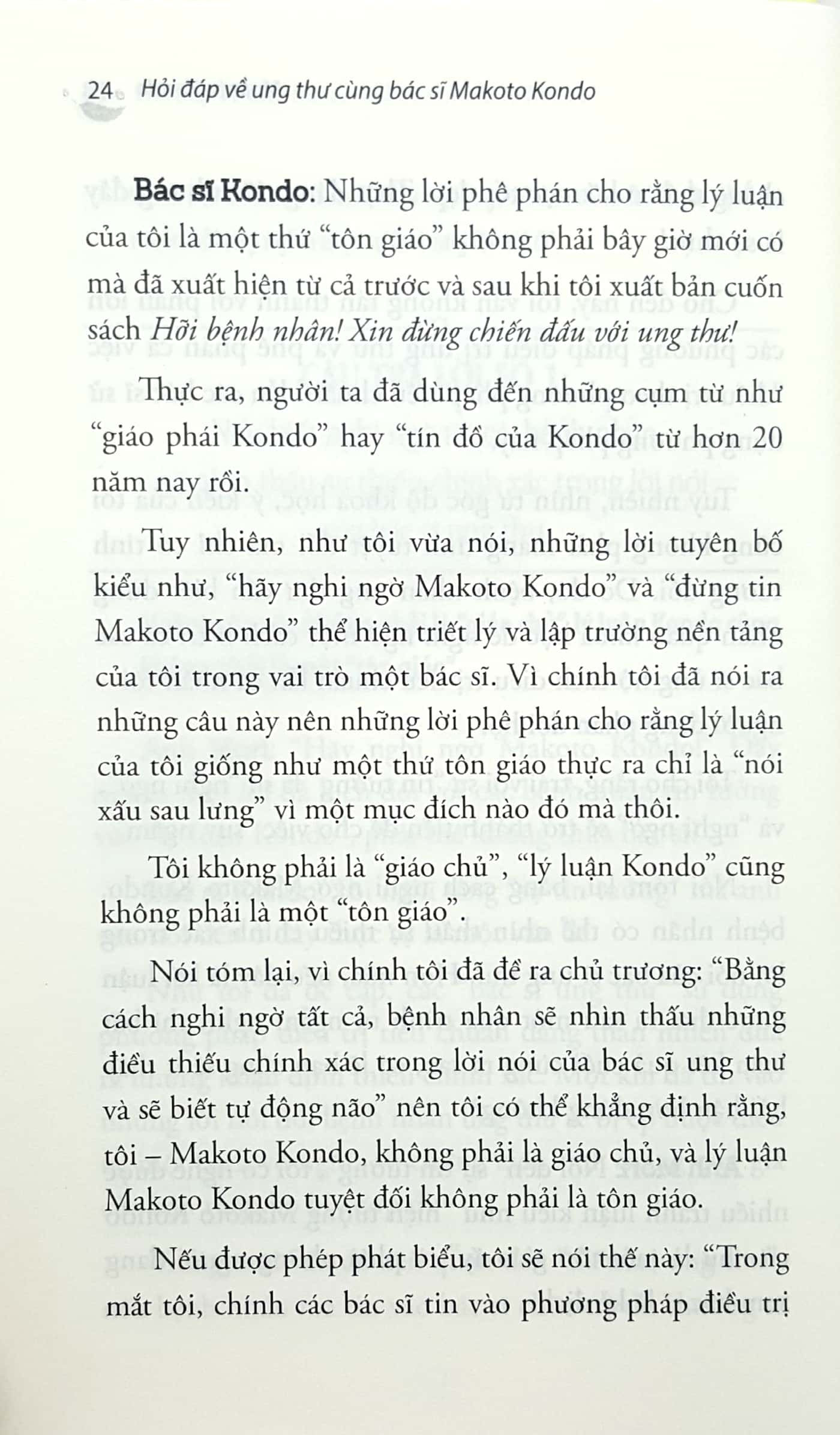 hỏi đáp về ung thư cùng bác sỹ makoto kondo