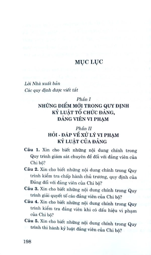 hỏi-đáp về xử lý vi phạm kỷ luật của đảng