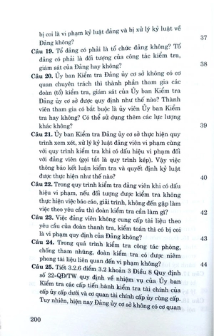 hỏi-đáp về xử lý vi phạm kỷ luật của đảng
