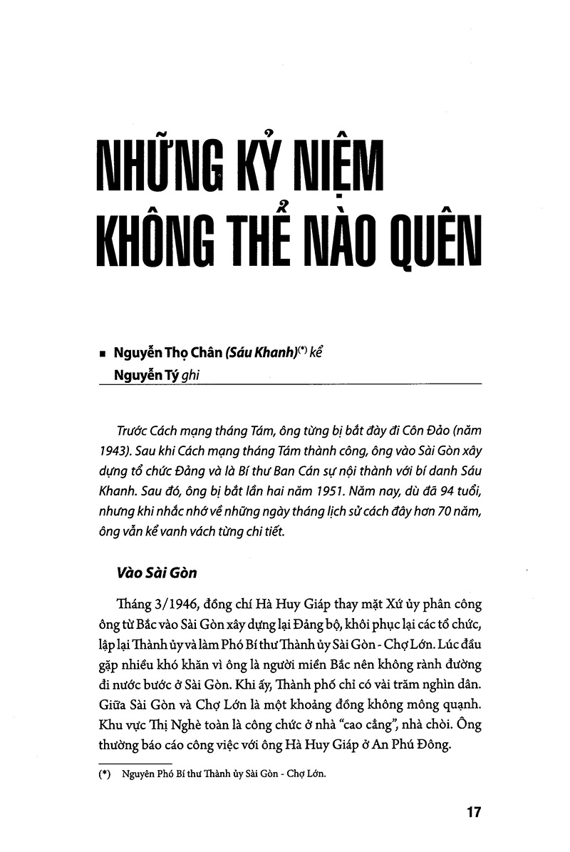 hồi ký căn cứ kháng chiến khu sài gòn - chợ lớn - gia định (1945-1975) - tập 2