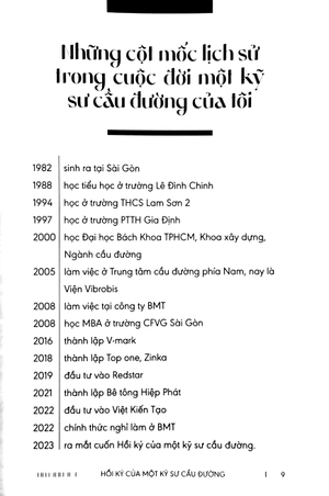 hồi ký của một kỹ sư cầu đường - dòng chảy sự nghiệp - định hình tương lai
