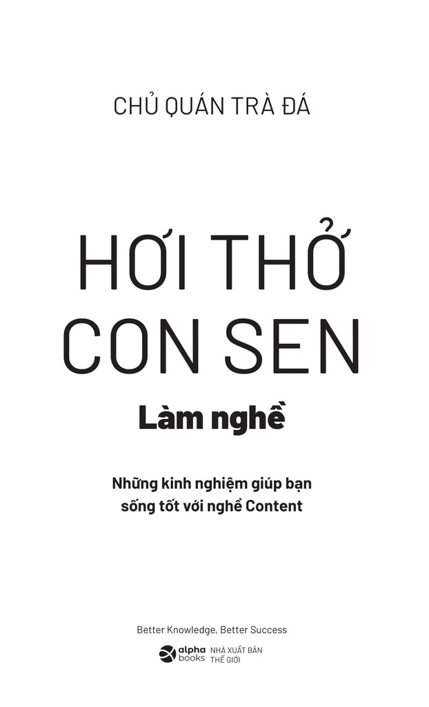 hơi thở con sen - học nghề và làm nghề