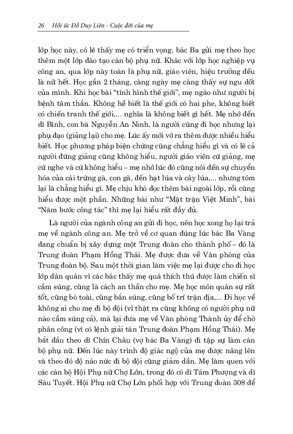 hồi ức đỗ duy liên - cuộc đời của mẹ