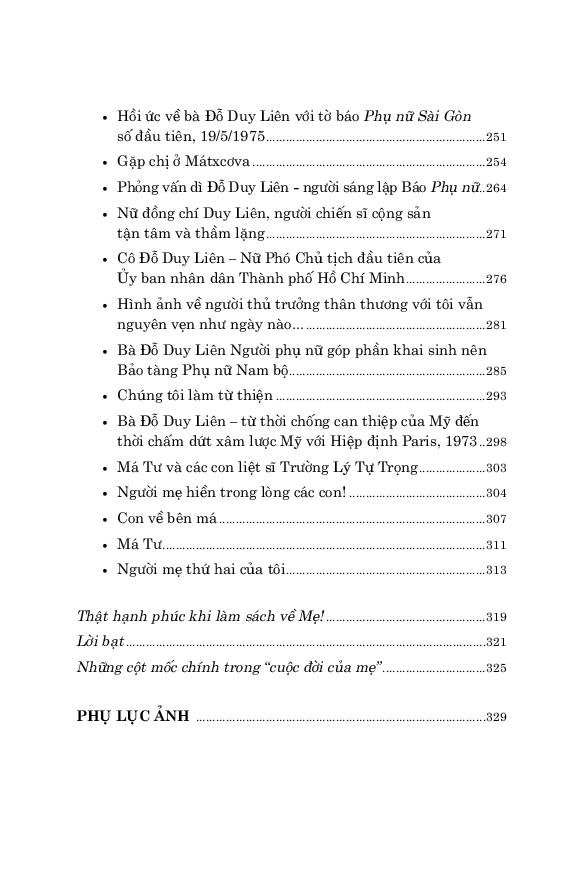 hồi ức đỗ duy liên - cuộc đời của mẹ