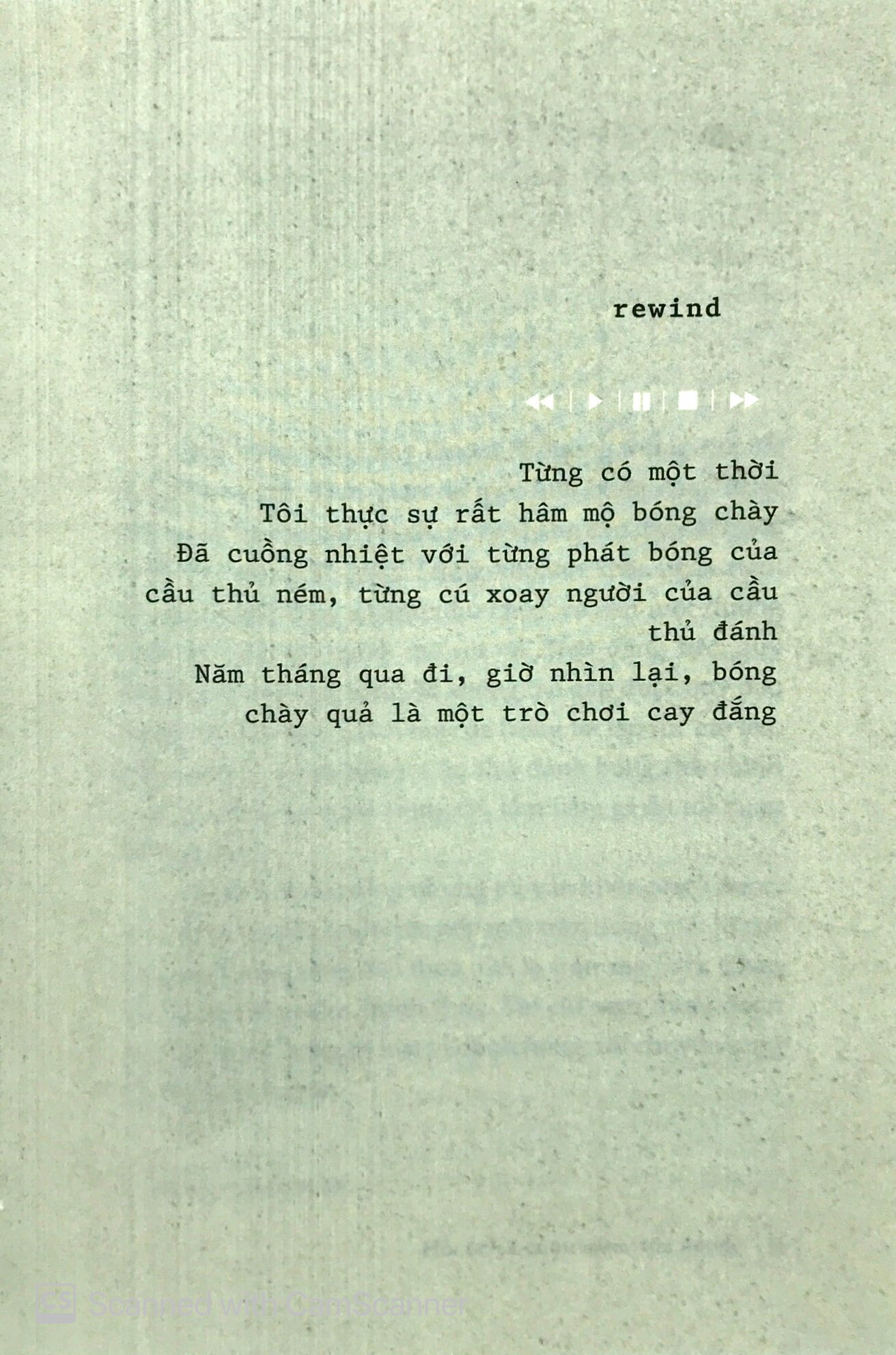 hồi ức là cuộn băng tua ngược