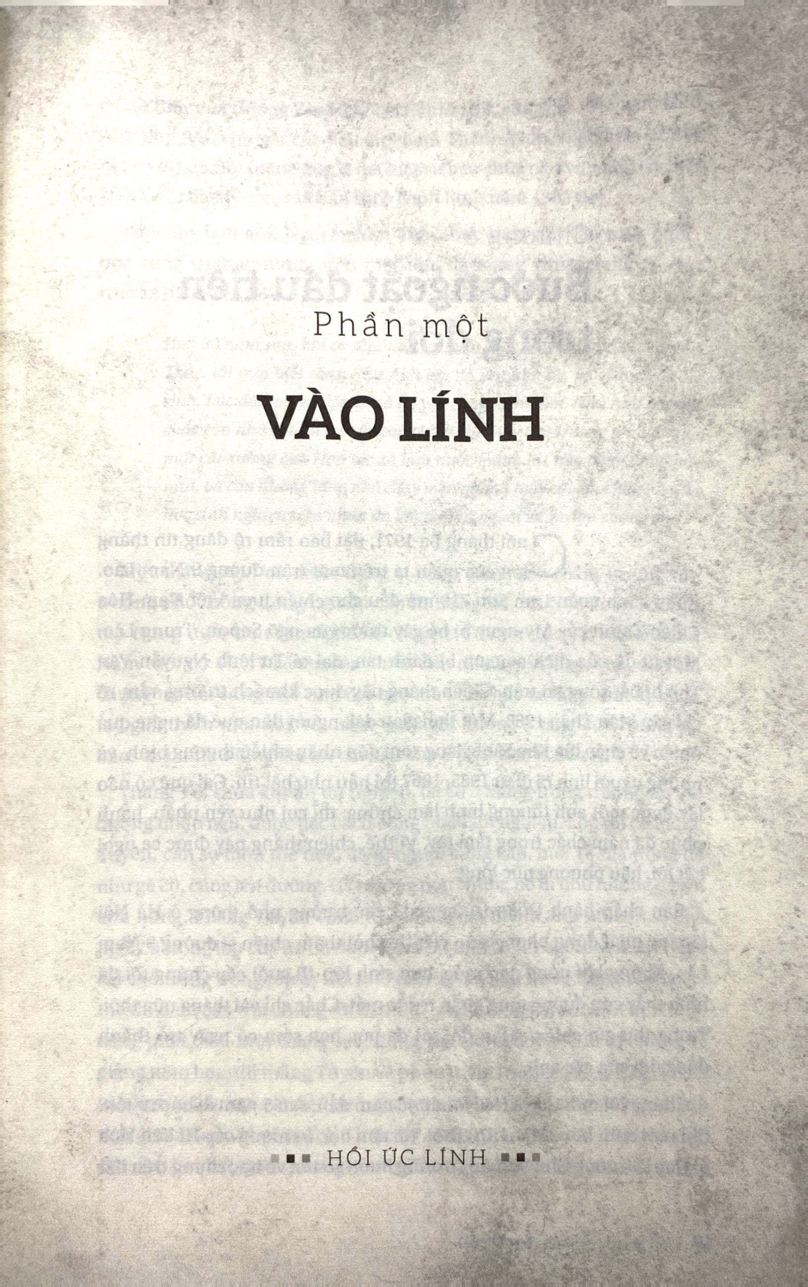 hồi ức lính (tái bản 2022)