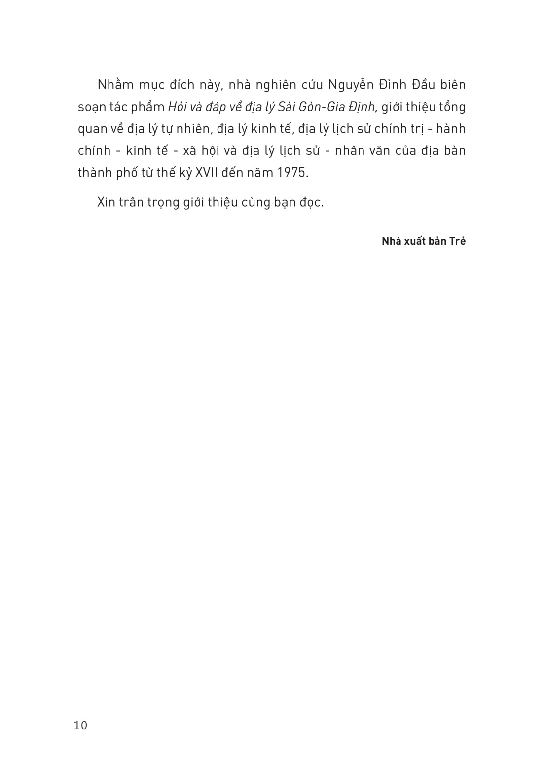 hỏi và đáp về địa lý sài gòn gia định