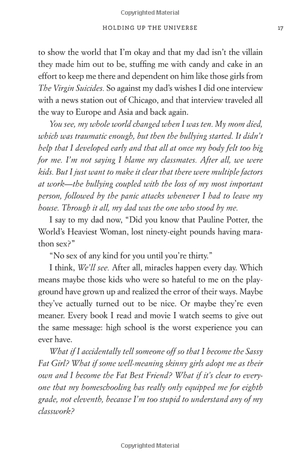 holding up the universe