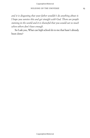 holding up the universe