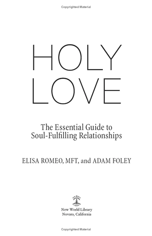 holy love: the essential guide to soul-fulfilling relationships