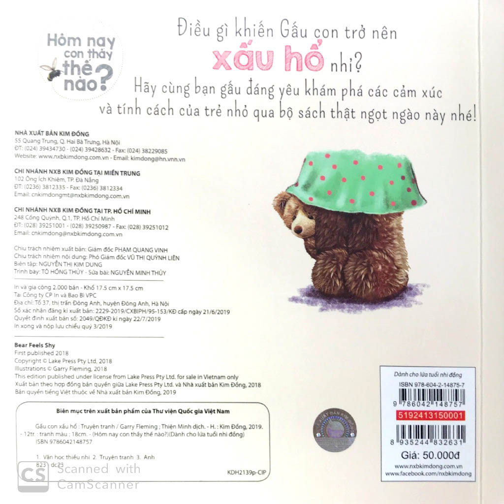 hôm nay con thấy thế nào? - gấu con xấu hổ