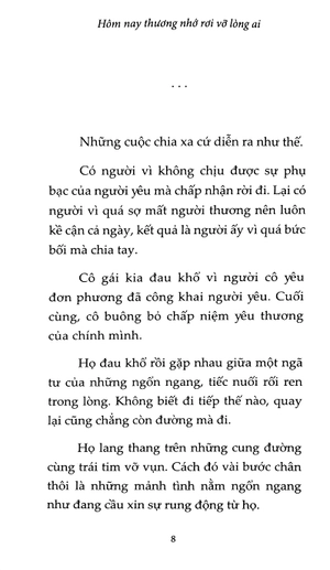 hôm nay thương nhớ rơi vỡ lòng ai - tặng kèm bookmark + postcard