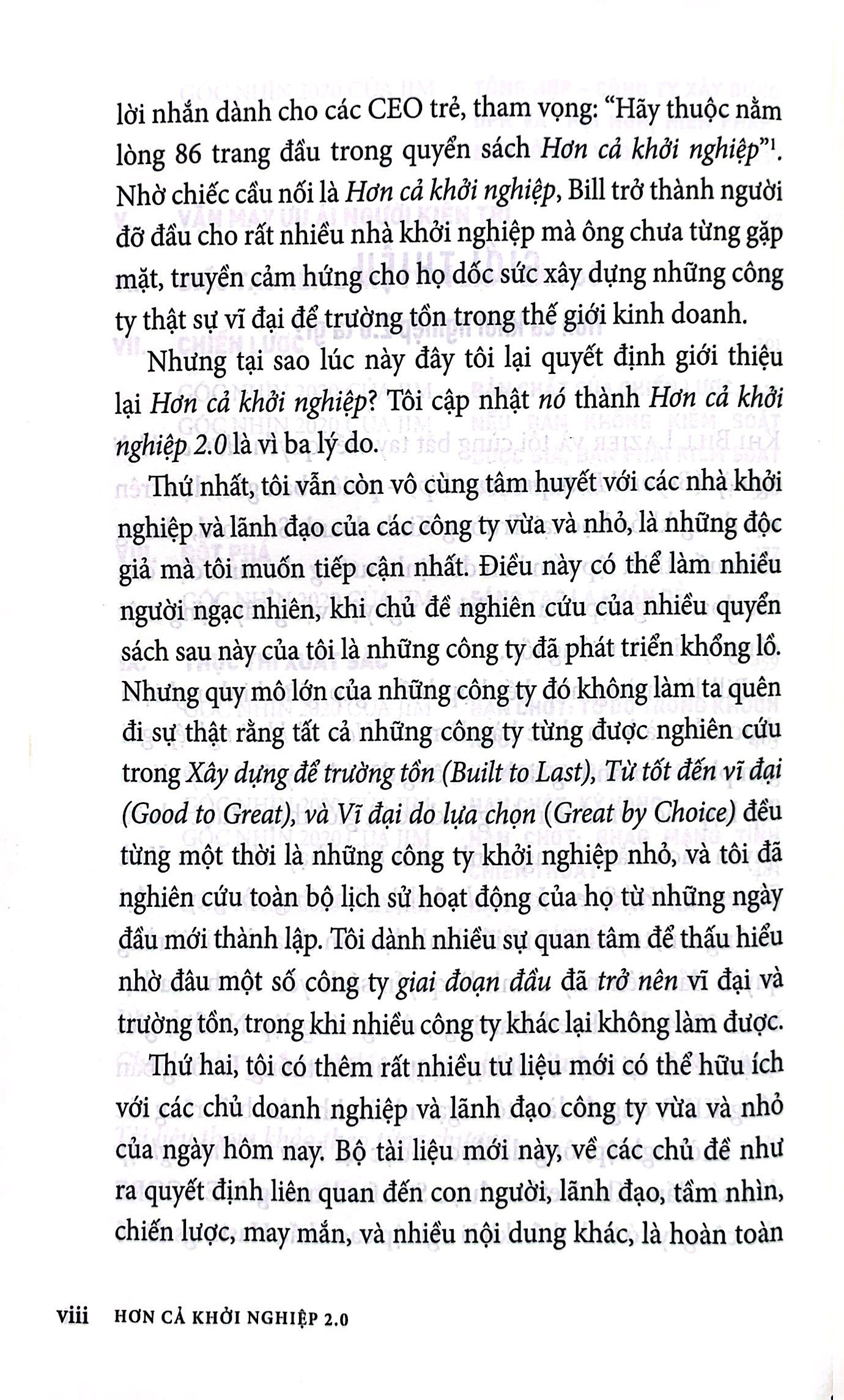 hơn cả khởi nghiệp 2.0: xây dựng công ty từ khởi nghiệp đến vĩ đại trường tồn