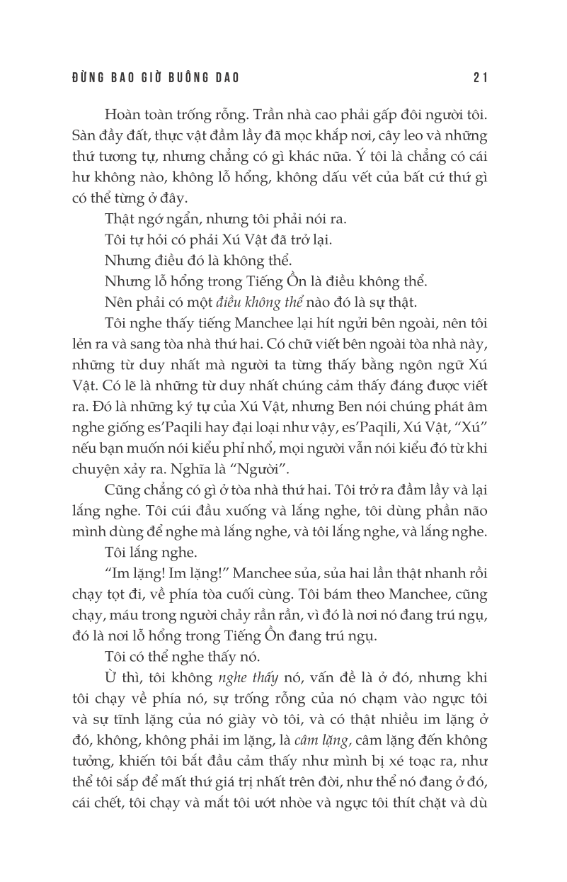 hỗn mang 1 - đừng bao giờ buông dao