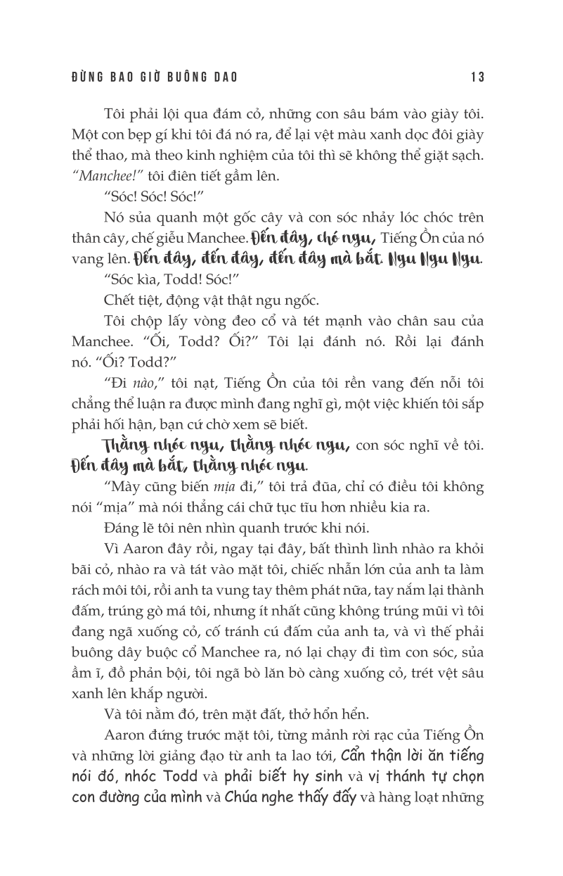 hỗn mang 1 - đừng bao giờ buông dao