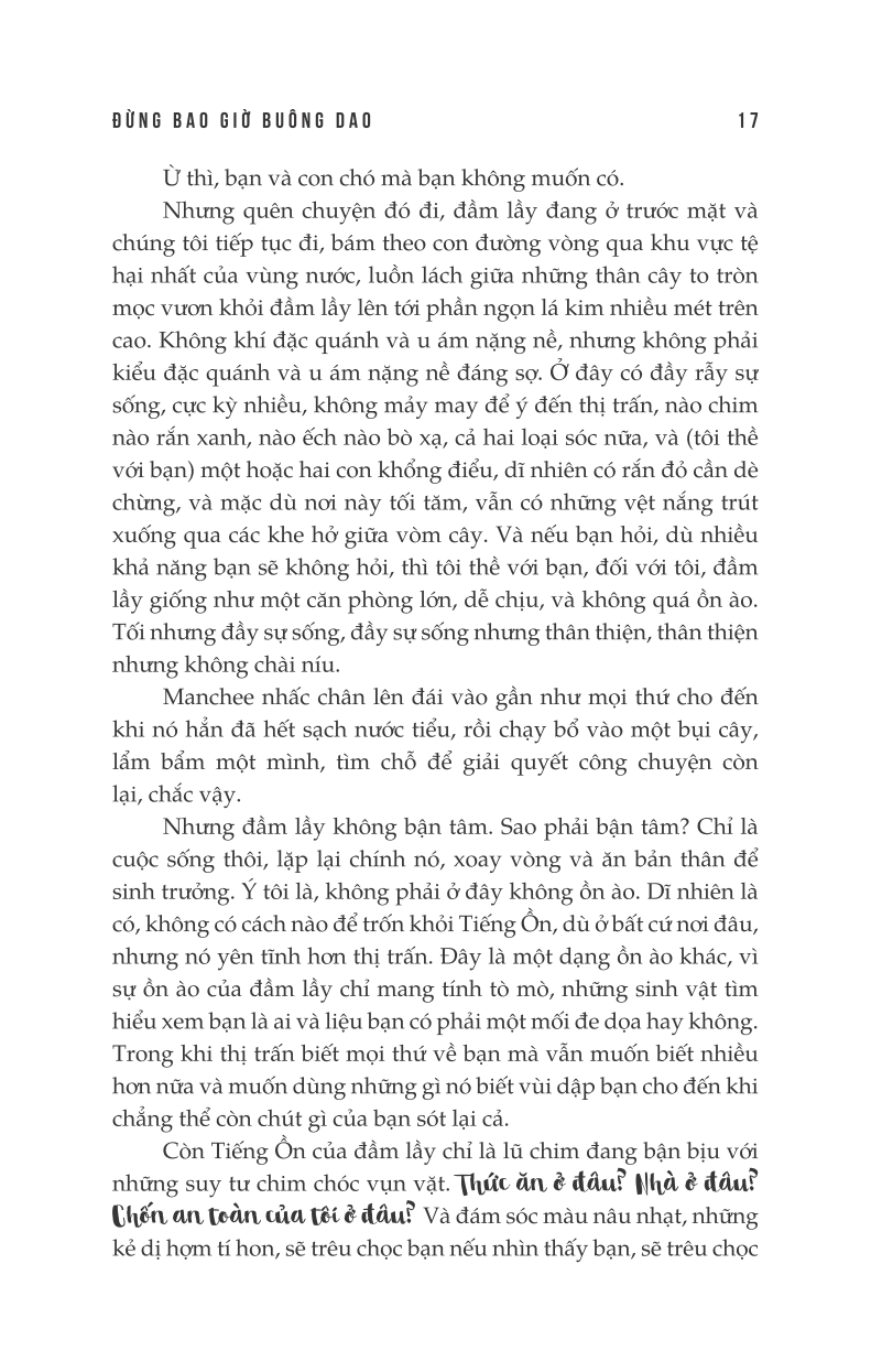 hỗn mang 1 - đừng bao giờ buông dao