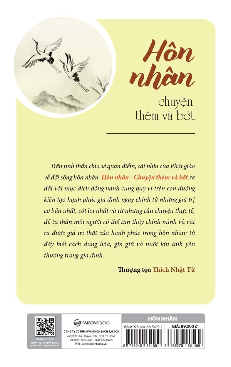 hôn nhân: chuyện thêm và bớt (tái bản 2019)