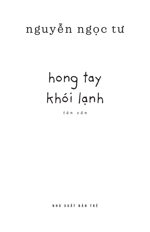 hong tay khói lạnh