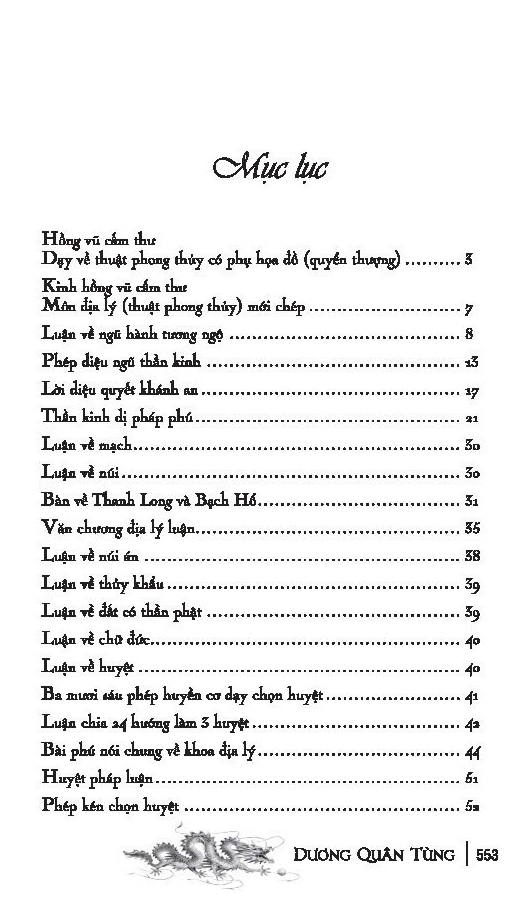 hồng vũ cấm thư - sách dạy thuật phong thủy có phụ họa đồ