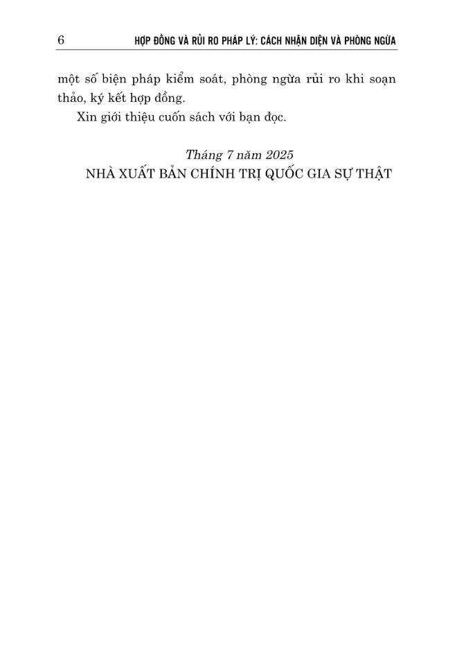 Hop Dong Va Rui Ro Phap Ly: Cach Nhan Dien Va Phong Ngua
