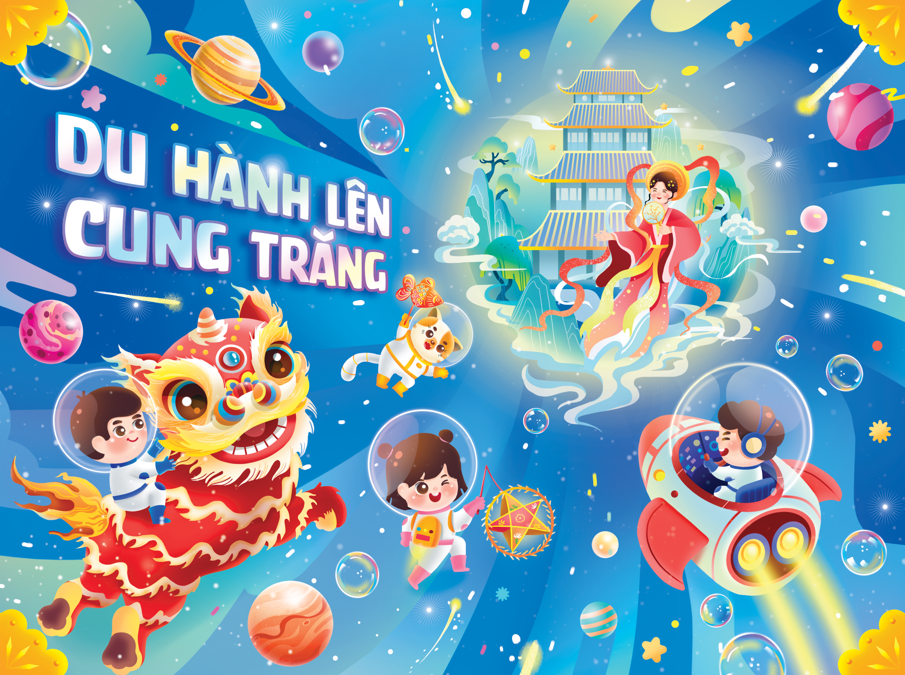 hộp quà trung thu - du hành lên cung trăng