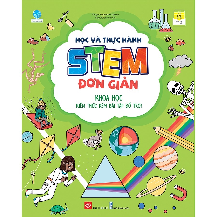 hộp sách học và thực hành stem đơn giản: toán học, khoa học, công nghệ, kỹ thuật